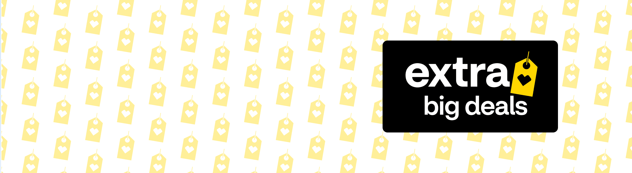 Extra big deals logo.